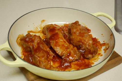 Asian pork ribs Asian pork ribs with sweet sauce