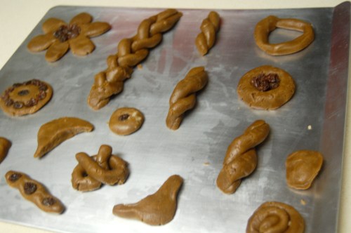 Random sporadic cookies on cookie sheet