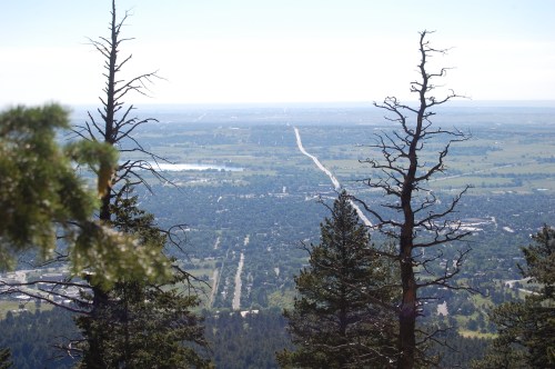 Flatirons At the top of the Flatirons in Boulder, CO