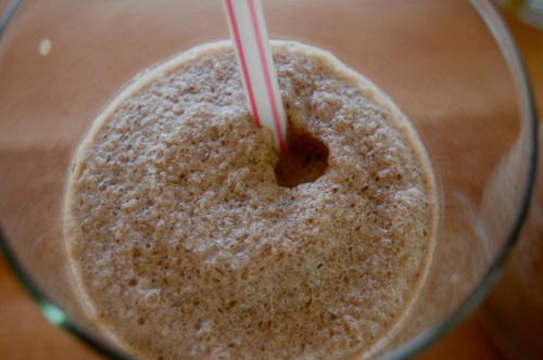 frozen drink up close