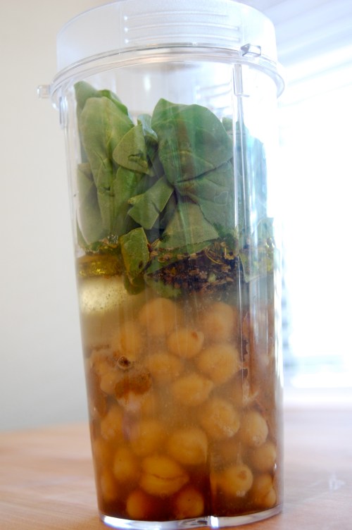 spinach garbanzo oil - bonjourHan.com