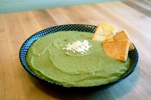 green spinach hummus - bonjourHan.com